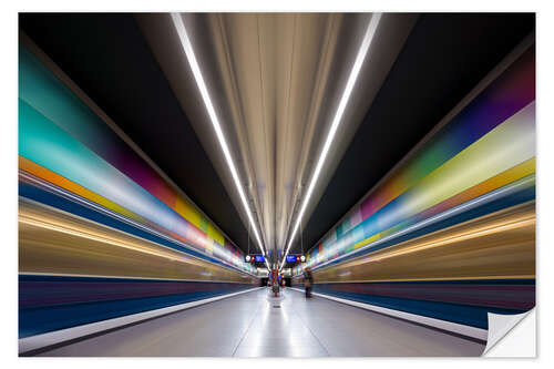 Wall sticker Color explosion subway Munich