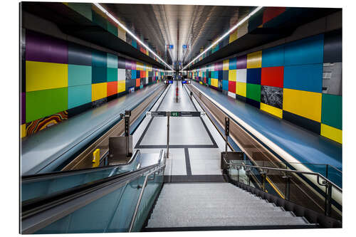 Tableau en plexi-alu Métro de Munich - Georg-Brauchle-Ring 2