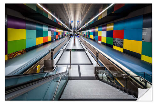 Vinilo para la pared Subway Munich - Georg-Brauchle-Ring 2