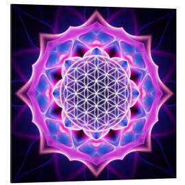 Aluminium print Flower of Life - Spiritual Awakening