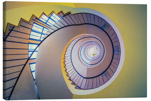 Canvas print Staircase in crayon