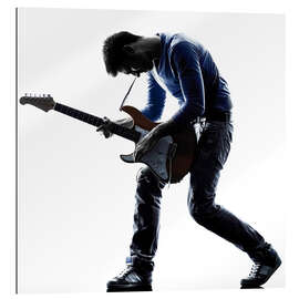 Gallery print Musician with an electric guitar