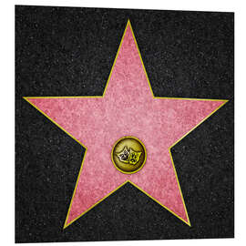 PVC-taulu Blank Theater star, Hollywood Boulevard