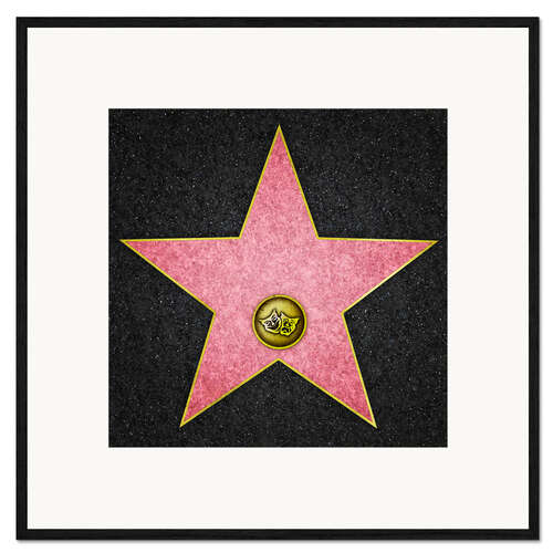 Impresión de arte enmarcada Hollywood Boulevard