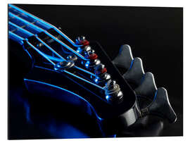 Magnettafel Detail einer Bass-Gitarre