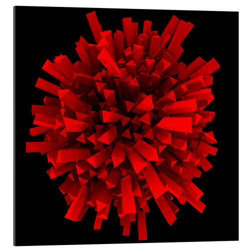 Gallery print Abstract ball in red