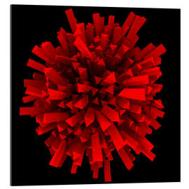 Gallery print Abstract ball in red