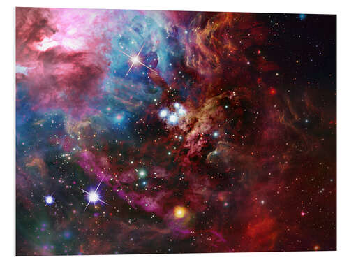 Foam board print Space nebula