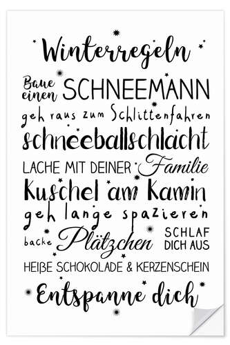 Sisustustarra Winter rules (German)