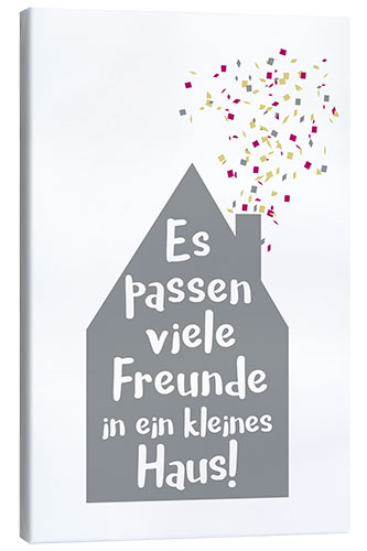 Canvas print Small house (German)