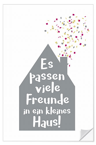 Wandsticker Kleines Haus