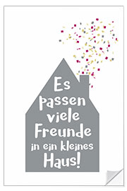 Wandsticker Kleines Haus