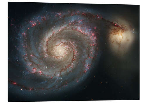 Foam board print Spiral nebulae - beauty of the universe