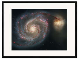 Kunsttryk i ramme Spiral nebulae - beauty of the universe