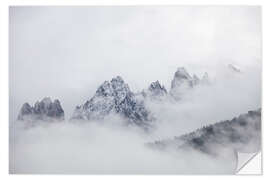 Wandsticker Haunold im Nebel, Sextner Dolomiten, Italien