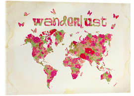 Acrylglasbild Wanderlust Rosa