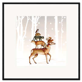 Framed art print Forest animals