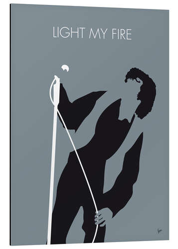 Aluminium print Jim Morrison - Light My Fire