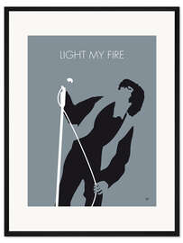Gerahmter Kunstdruck Jim Morrison - Light My Fire