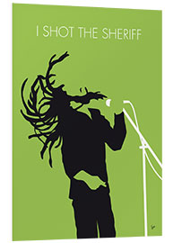 Foam board print Bob Marley - I Shot The Sheriff