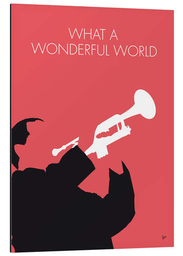 Aluminium print Louis Armstrong - What A Wonderful World