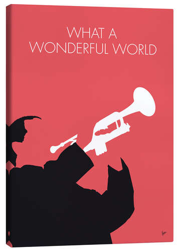 Stampa su tela Louis Armstrong - What A Wonderful World