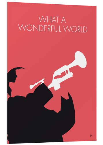 Foam board print Louis Armstrong - What A Wonderful World