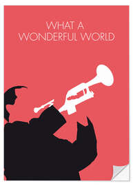 Wall sticker Louis Armstrong - What A Wonderful World