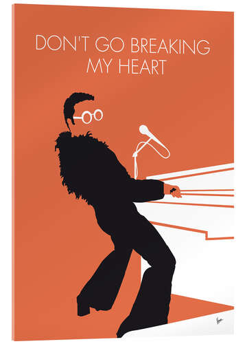 Cuadro de metacrilato Elton John, Don't go breaking my heart