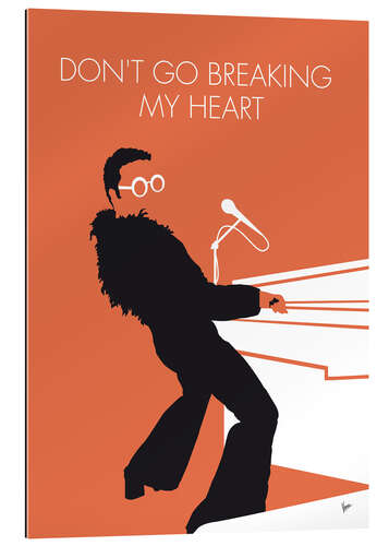 Cuadro de plexi-alu Elton John, Don't go breaking my heart