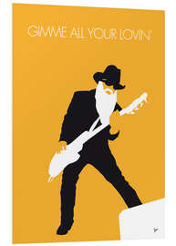 Foam board print ZZ Top - Gimme All Your Lovin'