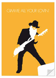 Sticker mural ZZ Top, Gimme all your lovin'