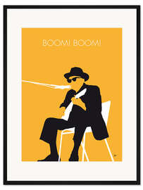 Gerahmter Kunstdruck Johnny Lee Hooker - Boom! Boom!