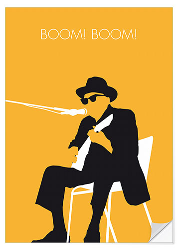 Wandsticker Johnny Lee Hooker - Boom! Boom!