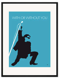 Gerahmter Kunstdruck U2 - With Or Without You