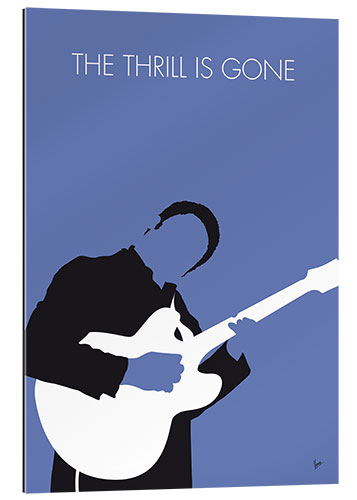 Tableau en plexi-alu BB King, The Thrill is gone