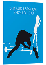 Print på skumplade Should I stay or should I go - The Clash