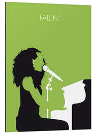 Tableau en aluminium Alicia Keys, Fallin'