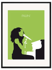 Gerahmter Kunstdruck Alica Keys - Fallin'