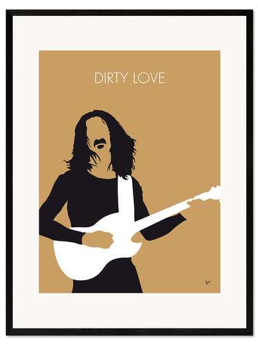 Impression artistique encadrée Frank Zappa, Dirty Love