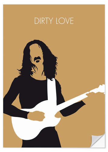 Självhäftande poster Frank Zappa - Dirty Love