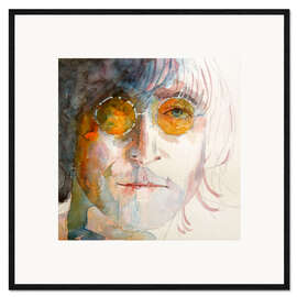 Impresión de arte enmarcada John Winston Lennon