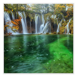 Poster  Plitvice Wasserfälle - Ramdan Rashid