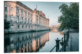 Aluminium print Bode Museum Reflection in the River Spree