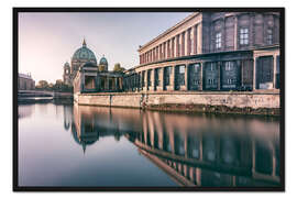 Gerahmter Kunstdruck Museumsinsel und Berliner Dom am Morgen