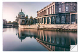 Wandsticker Museumsinsel und Berliner Dom am Morgen