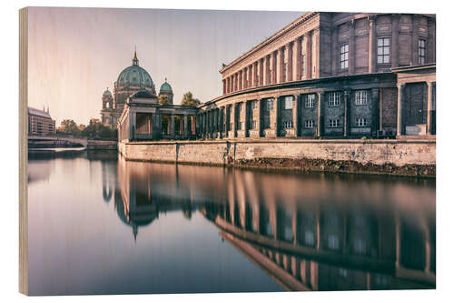 Tableau en bois Museum Island and Berliner Dom in the morning