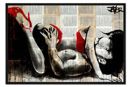 Gerahmter Kunstdruck Rote Lust