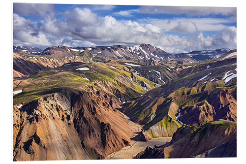 Foam board print Landmannalaugar