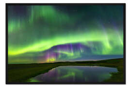 Gerahmter Kunstdruck Nordlichter